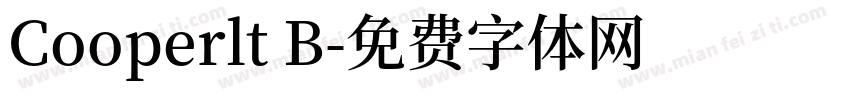 Cooperlt B字体转换